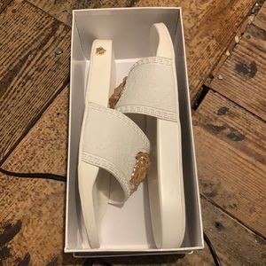 Gianni Versace sheepskin pool slides size 44